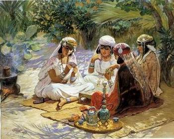 Arab or Arabic people and life. Orientalism oil paintings  228